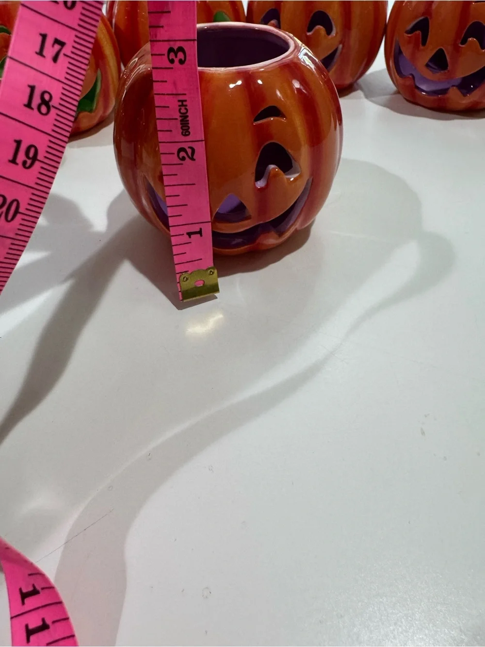 Halloween Alley CVS 2007 Pumpkin Tea Light Holders Set of 6